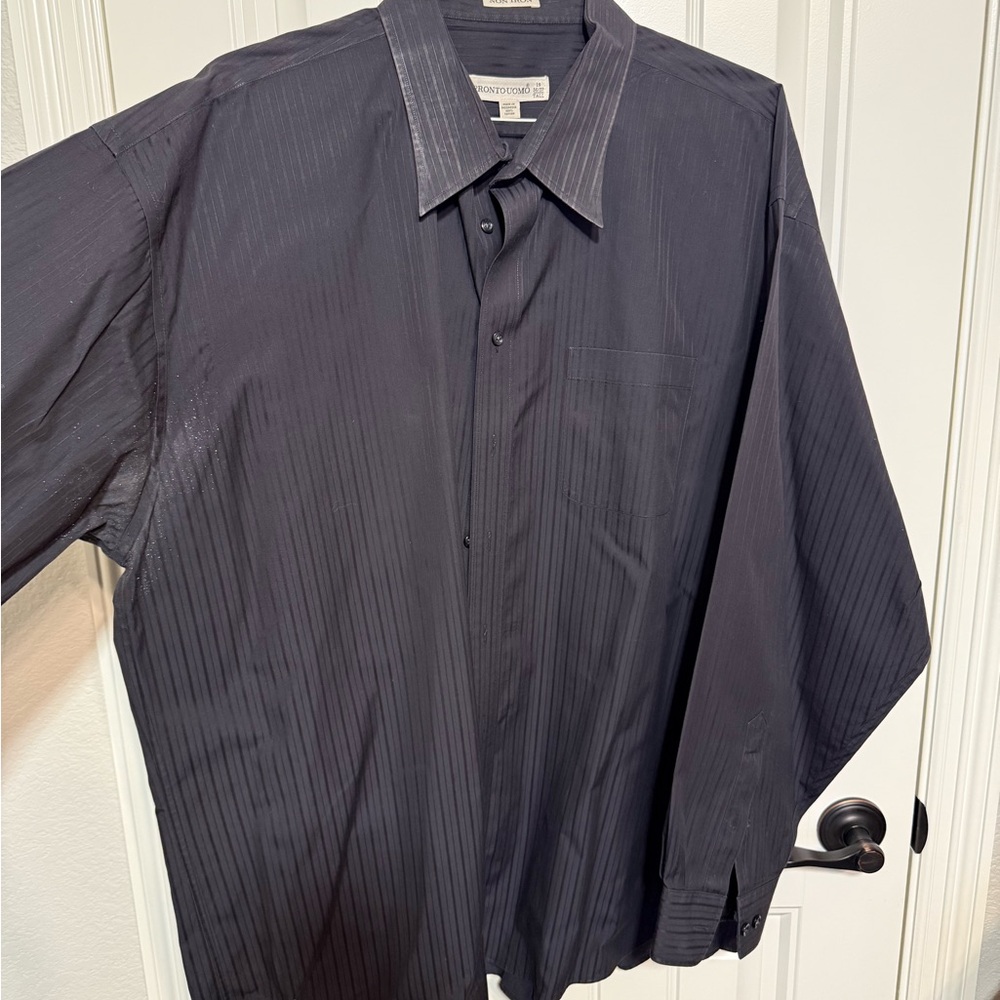 Pronto Uomo Blacl Non-Iron Shirt